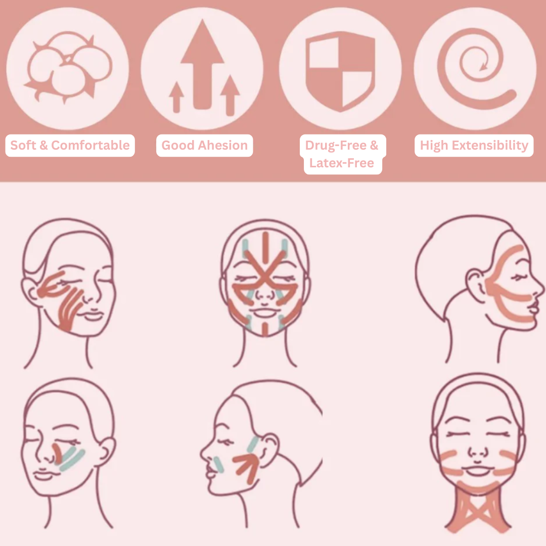 Silqué Tapes™ - Facial Lift Japanese Tapes - Botox Alternative | Anti-Wrinkle